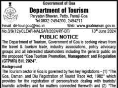 New legislation to regulate tourism sector on anvil; suggestions sought from stakeholders