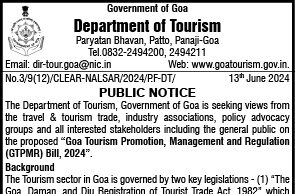 New legislation to regulate tourism sector on anvil; suggestions sought from stakeholders