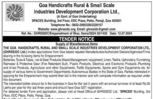 Goa Handicrafts to empanel businesses for supplying products to govt departments