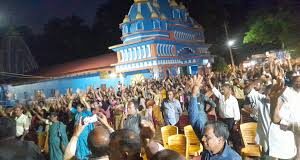 Bhoma-Adcona Gramsabha witnesses noisy scene over National Highway bypass work