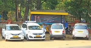 Taxi Operators held rally in Pernem for their pending demands at Mopa Airport