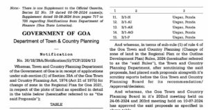 Feedback sought by TCP within 30 days on 15 land conversion applications using 39A