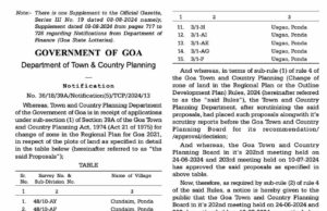 Feedback sought by TCP within 30 days on 15 land conversion applications using 39A