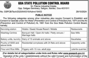 Units and establishments operating sans permission to be issued closure directions: GSPCB