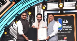 Indian Film Personality of the Year presented to Actor Vikrant Massey at IFFI 2024