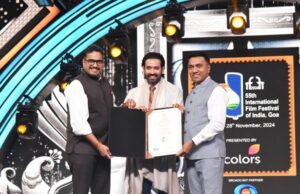 Indian Film Personality of the Year presented to Actor Vikrant Massey at IFFI 2024