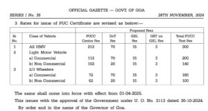 PUC Certificate fees hiked by Transport Dept