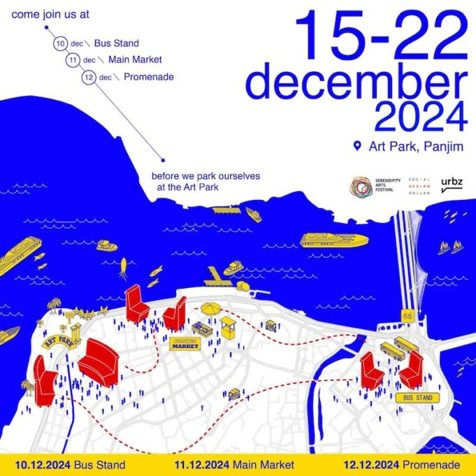 Serendipity Art Festival 2024’s ‘Traveling Balcãos’ Public Art Installation Makes Early Debut Across Panaji