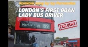 EXCLUSIVE: London’s first Goan Lady Bus Driver Icy Fernandes sings Konkani song