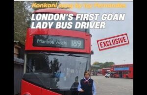 EXCLUSIVE: London’s first Goan Lady Bus Driver Icy Fernandes sings Konkani song