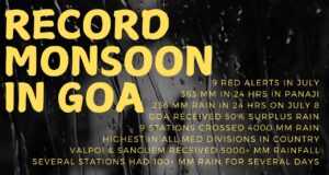 THIS MONSOON SEASON BREAKS ALL RECORDS IN GOA