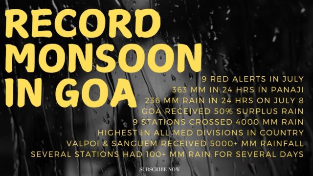 THIS MONSOON SEASON BREAKS ALL RECORDS IN GOA