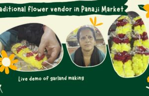 Traditional Flower Vendor in Panaji Market