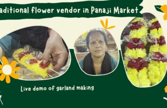 Traditional Flower Vendor in Panaji Market