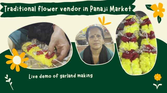 Traditional Flower Vendor in Panaji Market