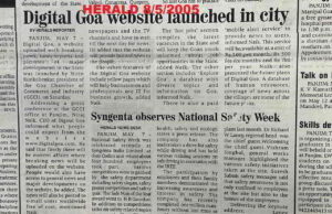 News of News Service launch in Herald on 8/5/2005