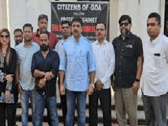 Protest held in Panaji against alleged ‘undeclared emergency’ by Centre & Goa govt