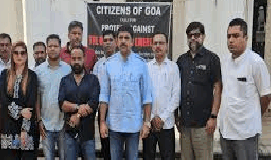 Protest held in Panaji against alleged ‘undeclared emergency’ by Centre & Goa govt