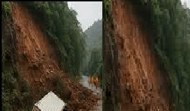 Truck plunges off road in Chorla ghat landslide, driver escapes unhurt