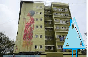 Part of slab on 5th floor collapses at Junta House