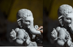 Maharashtra Vehicle transporting 5 PoP Ganesh idols seized at Patradevi