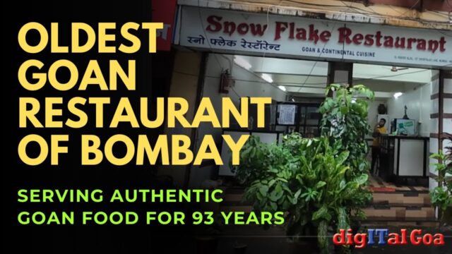 OLDEST GOAN RESTAURANT IN BOMBAY