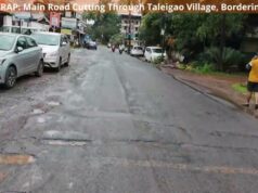 Taleigao’s Main Road in Tatters