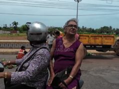 Sub standard road repair work in Taleigao
