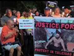 Candle light protest against daylight attack on activist Rama Kankonkar at Caranzalem
