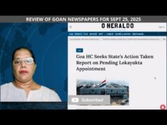 News Review of Goan Newspapers on sept 25, 2025