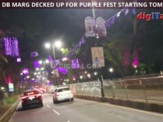 Panaji’s DB Marg decked up for Purple Fest starting today