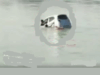 Car slips off Sarmanas ferry ramp, plunges into river; driver escapes unhurt