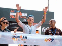 Uzbekistan’s Konstantin Belousov, UK’s Ellie Garrett triumph at Ironman 70.3 Goa 2025