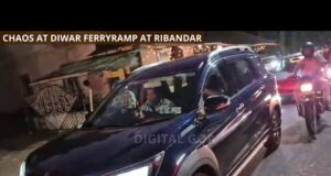 Chaos at Diwar Ferry Ramp in Ribandar as the Old Goa–Diwar ferry service is suspended