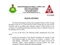 Porvorim flyover work: Road closures and diversions announced from January 2 to March 2