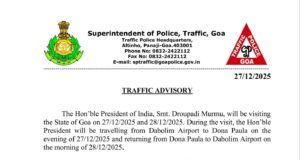 Porvorim flyover work: Road closures and diversions announced from January 2 to March 2