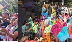 Hundreds of Chimbel villagers join protest outside St Cruz MLA’s residence against Unity Mall project