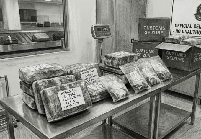 Five held with hydroponic weed worth Rs 8 crore at Manohar International Airport Representative image