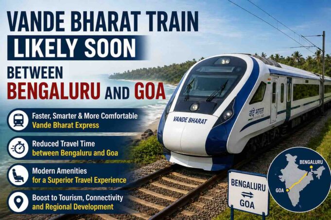 Vande Bharat train likely soon between Bengaluru and Goa