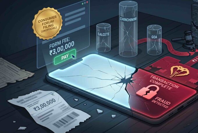 Chinchinim man cheated of ₹3 lakh in online fraud case