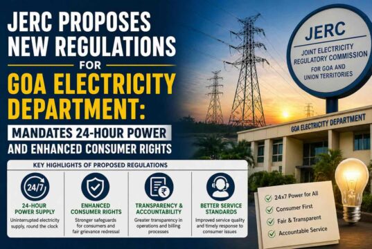 JERC proposes new regulations for Goa Electricity Department: mandates 24-hour power and enhanced consumer rights