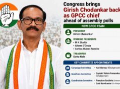 Congress brings Girish Chodankar back as GPCC chief ahead of assembly polls