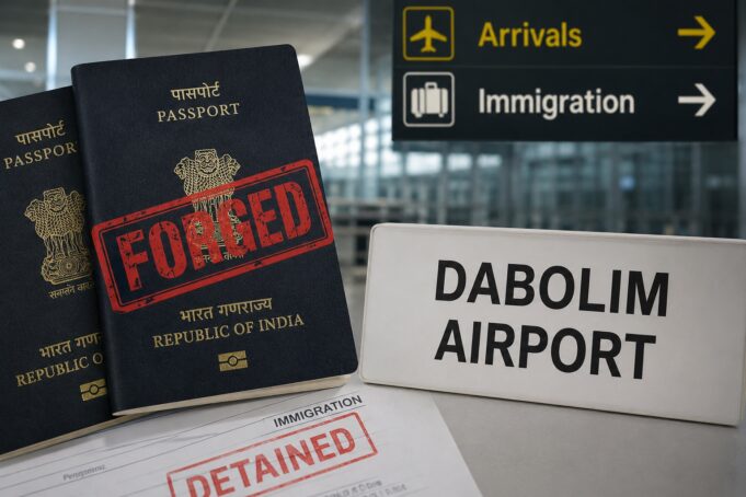 Afghan national held at Dabolim airport for allegedly using forged Indian passports