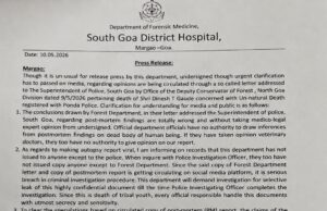 SGDH refutes Forest Department claims in Dinesh Gaude death case; express concern over ‘leaked’ official correspondence