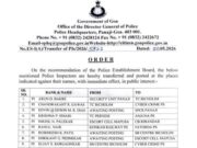 14 police inspectors transferred in immediate reshuffle across key police stations
