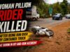 Woman pillion rider killed after being run over by container truck at Borim in hit-and-run accident