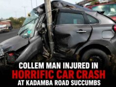 Collem man injured in horrific car crash at Kadamba road succumbs