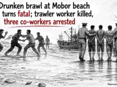 Drunken brawl at Mobor beach turns fatal; trawler worker killed, three co-workers arrested