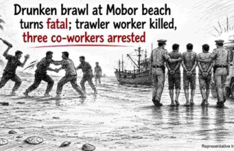 Drunken brawl at Mobor beach turns fatal; trawler worker killed, three co-workers arrested
