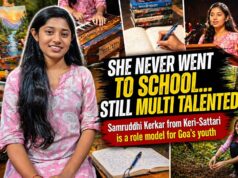 She never went to a formal school…
